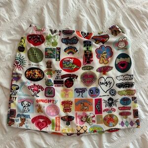 OMIGHTY Sticker Baby Mini Skirt